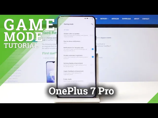 Video thumbnail for How to Set Up Gaming Mode in OnePlus 7 Pro - Boost Performance