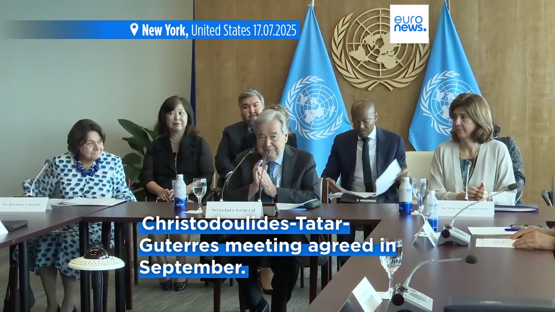 'Video thumbnail for Cyprus talks end without resolution, UN to continue mediation in September'