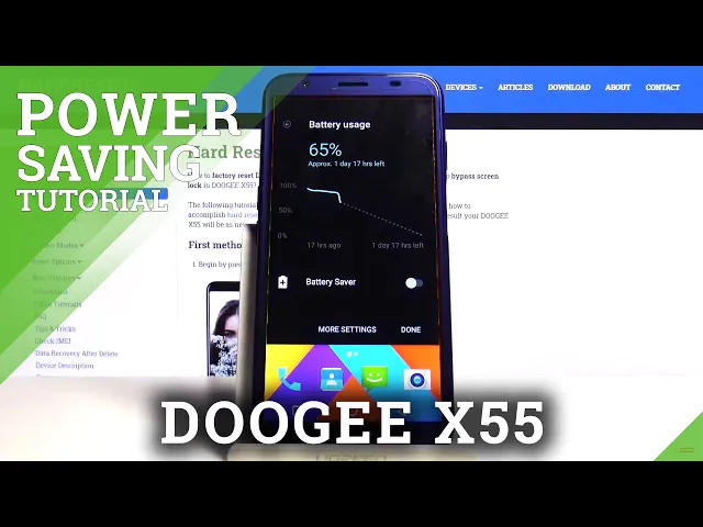 Video thumbnail for How to Power Saving Mode in DOOGEE X55 – Save Battery