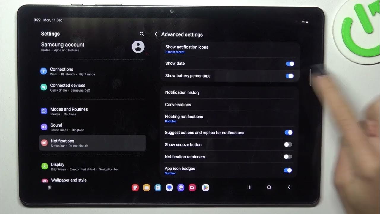 Video thumbnail for Displaying Battery Percentage on Samsung Galaxy Tab A9+