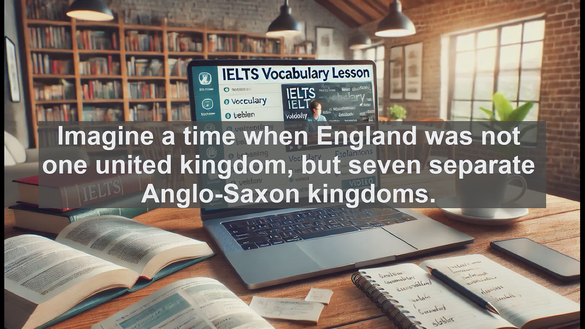 'Video thumbnail for 5000 Must Know IELTS 8.0 Vocabulary - Heptarchy: The Seven Kingdoms of Anglo-Saxon England'