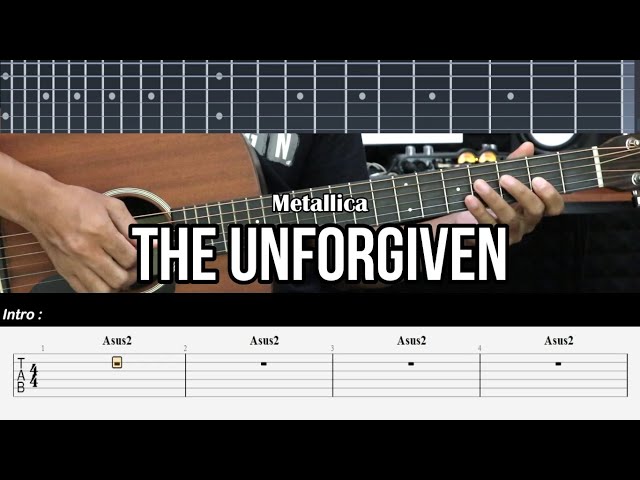 Video thumbnail for The Unforgiven - Metallica | EASY Guitar Lessons TAB - Guitar Tutorial