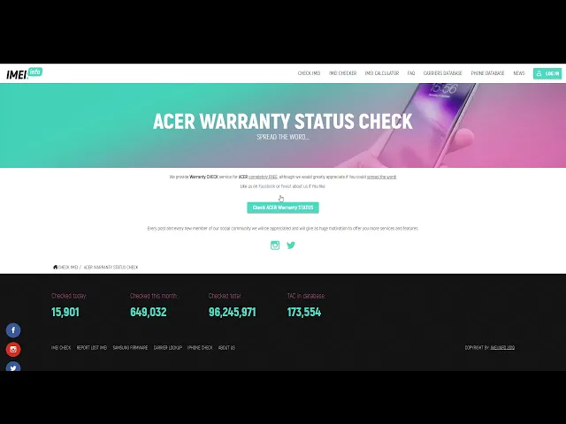 Video thumbnail for How to Check Warranty in ACER - Warranty IMEI Checker for ACER