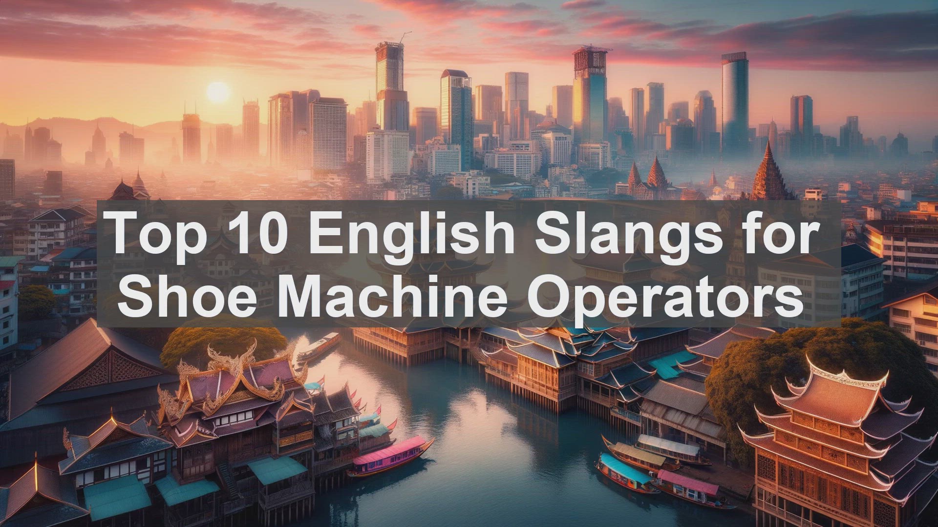 'Video thumbnail for Top 10 English Slangs for Shoe Machine Operators'