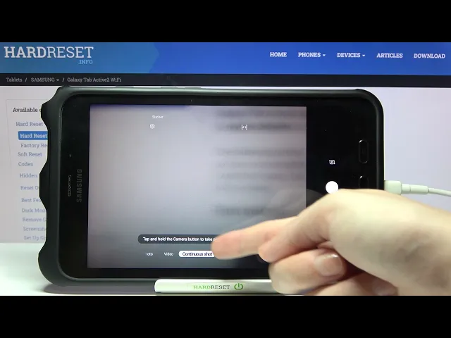 Video thumbnail for How to Take Continuous Shot on SAMSUNG Galaxy Tab Active2 - Burst Shot Feature