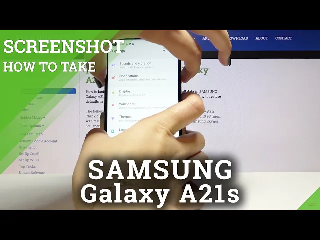Video thumbnail for How to Take Screenshot in SAMSUNG Galaxy A21s - Screen Capture