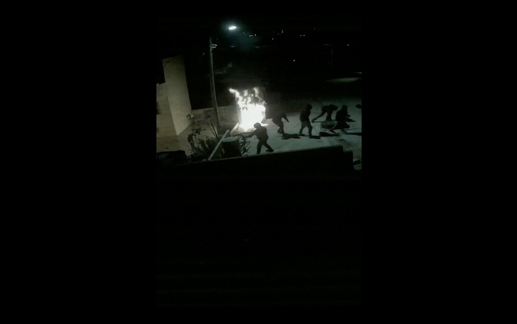 Video thumbnail for Israeli settlers torch homes and mosque in Masafer Yatta