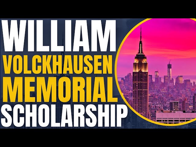 Video thumbnail for William Volckhausen Memorial Scholarship at New York City College of Technology | Study in the USA