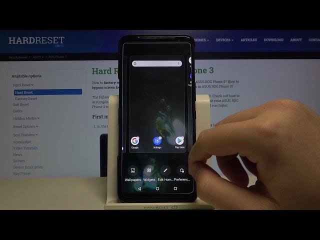 Video thumbnail for ASUS Rog Phone 3 Change Home Screen Animation