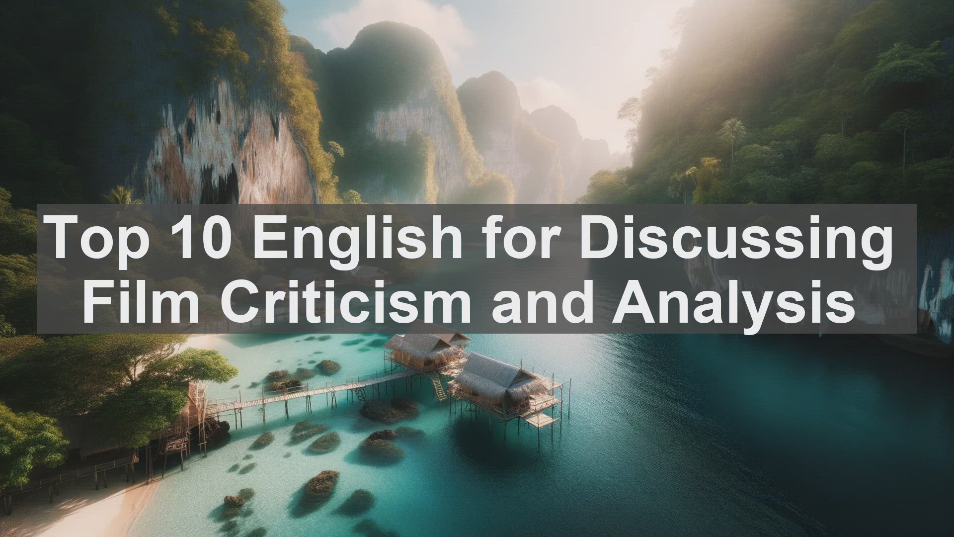 'Video thumbnail for Top 10 English for Discussing Film Criticism and Analysis'