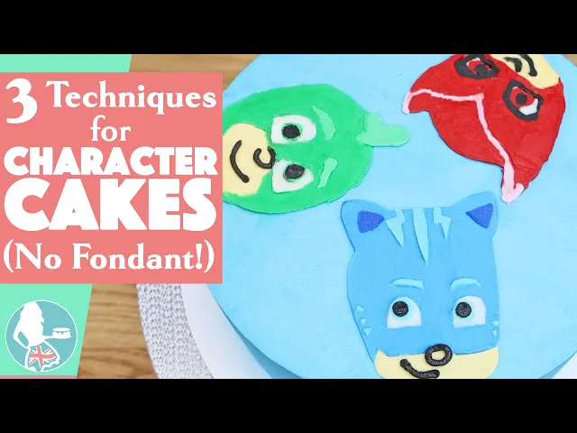 Video thumbnail for 3 Techniques for Character Cakes (NO FONDANT!)