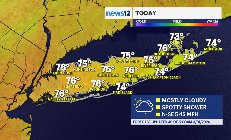 Video thumbnail for Unsettled weather for the work week on Long Island