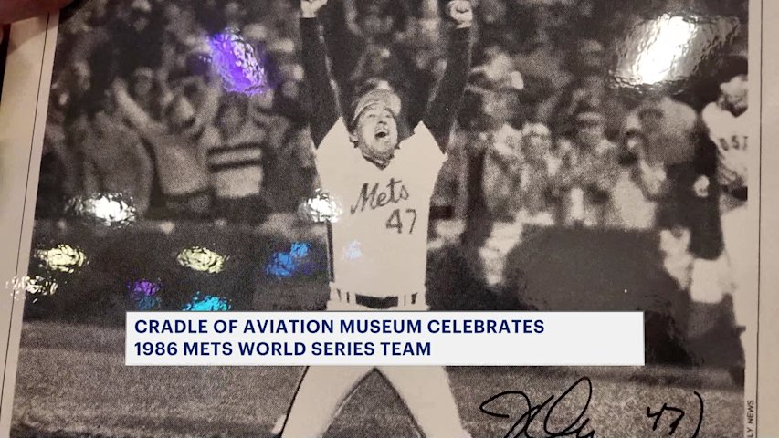 Video thumbnail for Cradle of Aviation Museum celebrates 1986 Mets