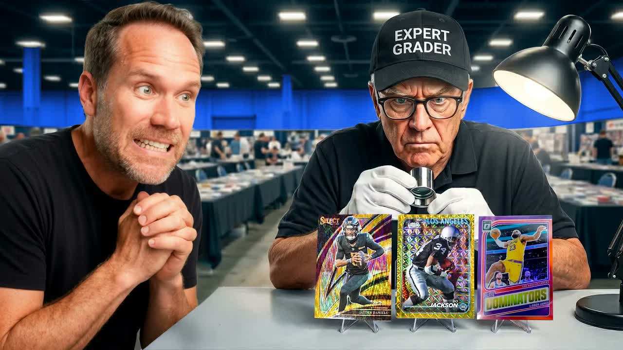 Video thumbnail for Sports Card Investor: Father vs Son Grading Challenge at the Dallas Card Show!