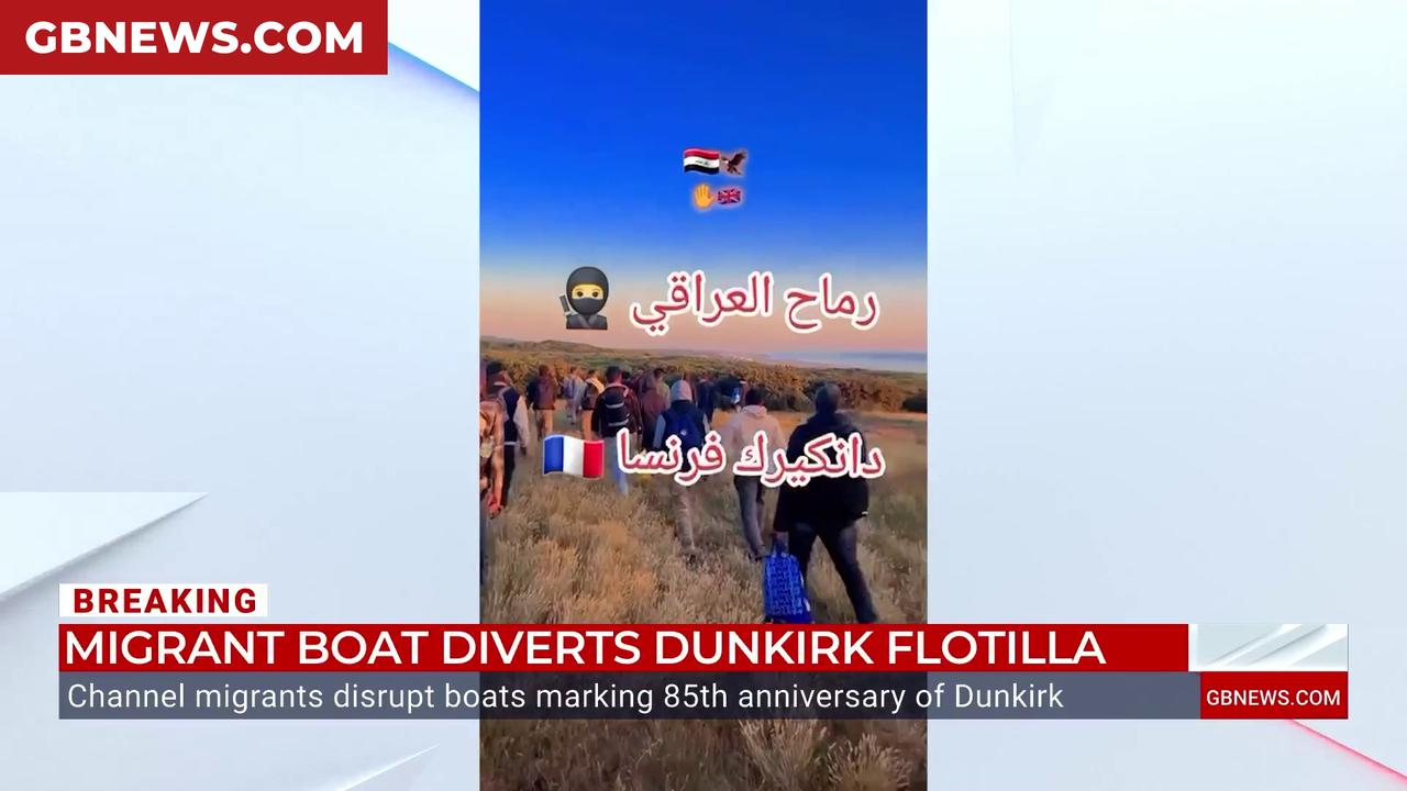 Video thumbnail for WATCH: Martin Daubney left emotional as flotilla of boats commemorating the Dunkirk evacuation disrupted