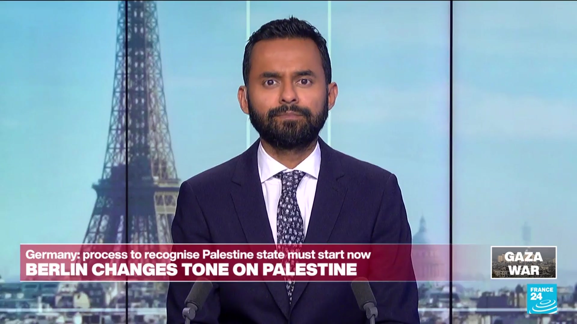 'Video thumbnail for Germany: Process to recognise Palestine state "must begin now"'