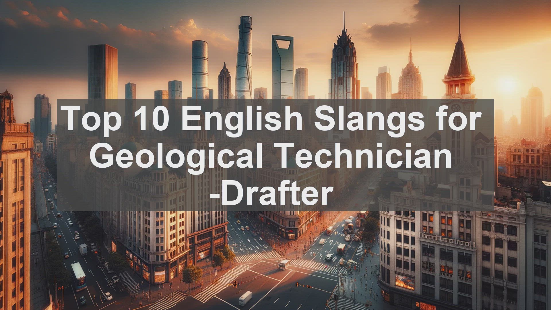 'Video thumbnail for Top 10 English Slangs for Geological Technician Drafter'