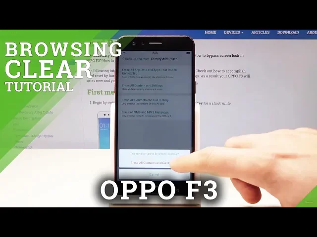Video thumbnail for How to Delete Call History in OPPO F3 - Reset Calls & Contacts