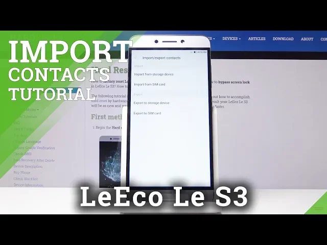 Video thumbnail for How to Import Contacts on LeEco Le S3 – Easy Contacts Transfer with SD Card