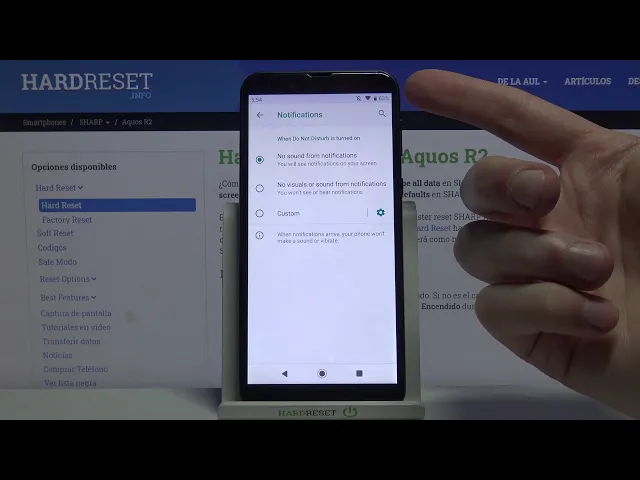 Video thumbnail for How to Enable Do Not Disturb Mode on SHARP Aquos R2 – Customize Do Not Disturb Mode