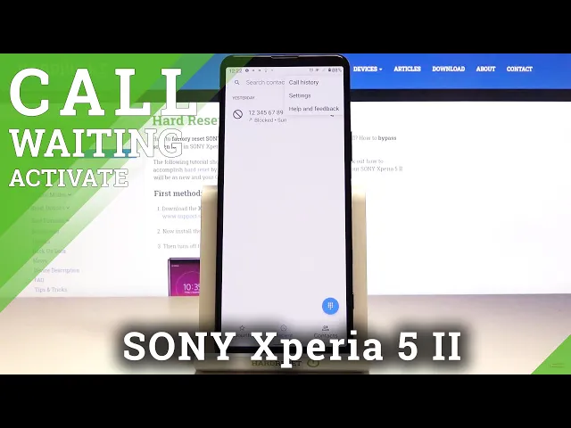 Video thumbnail for SONY Xperia 5 II How to Set Up Call Waiting
