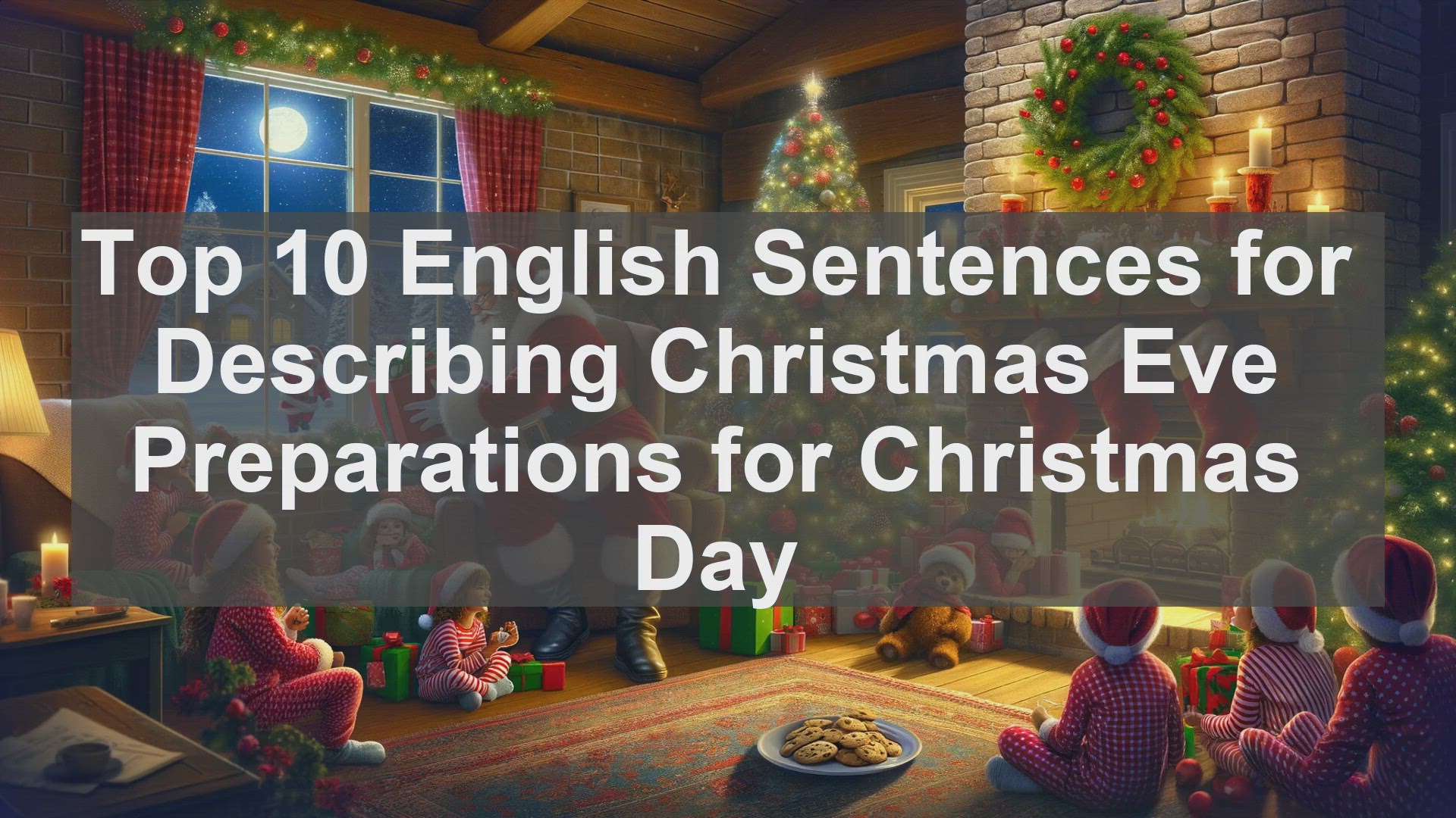 'Video thumbnail for Top 10 English Sentences for Describing Christmas Eve Preparations for Christmas Day'