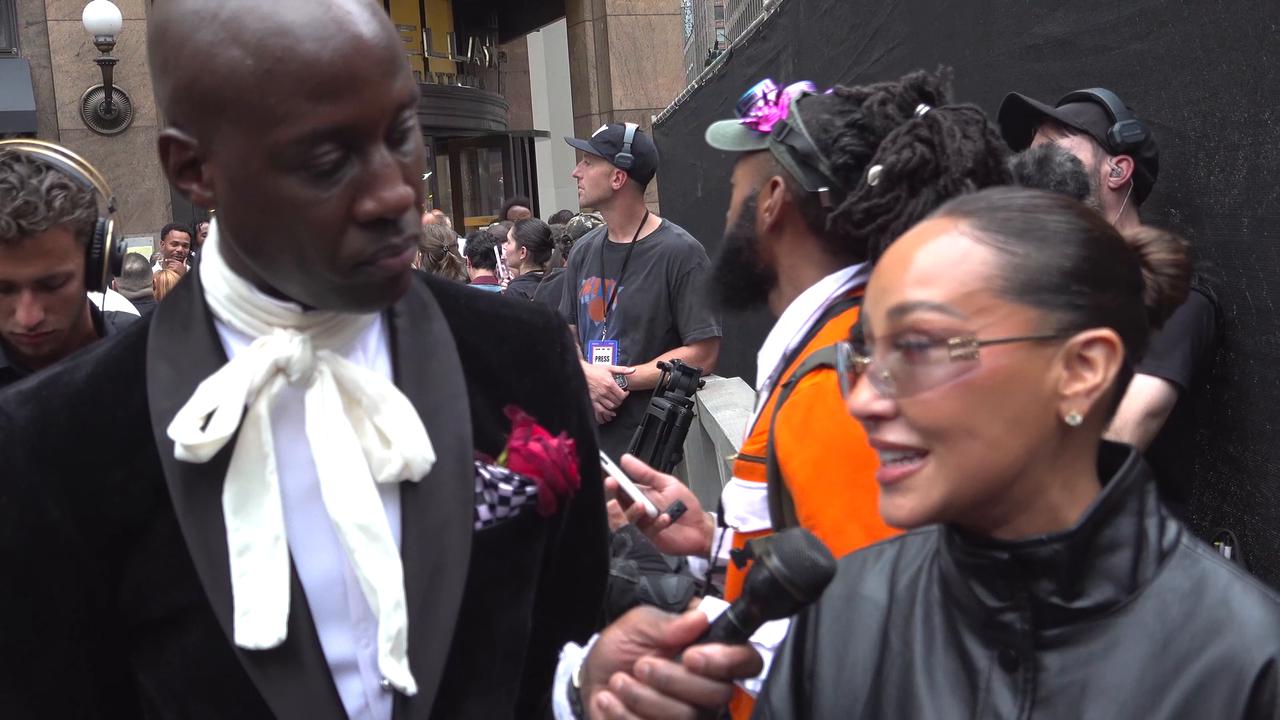 Video thumbnail for Adrienne Bailon on ROOKIE KIDS x Macy’s Runway on Broadway   NYFW Red Carpet.