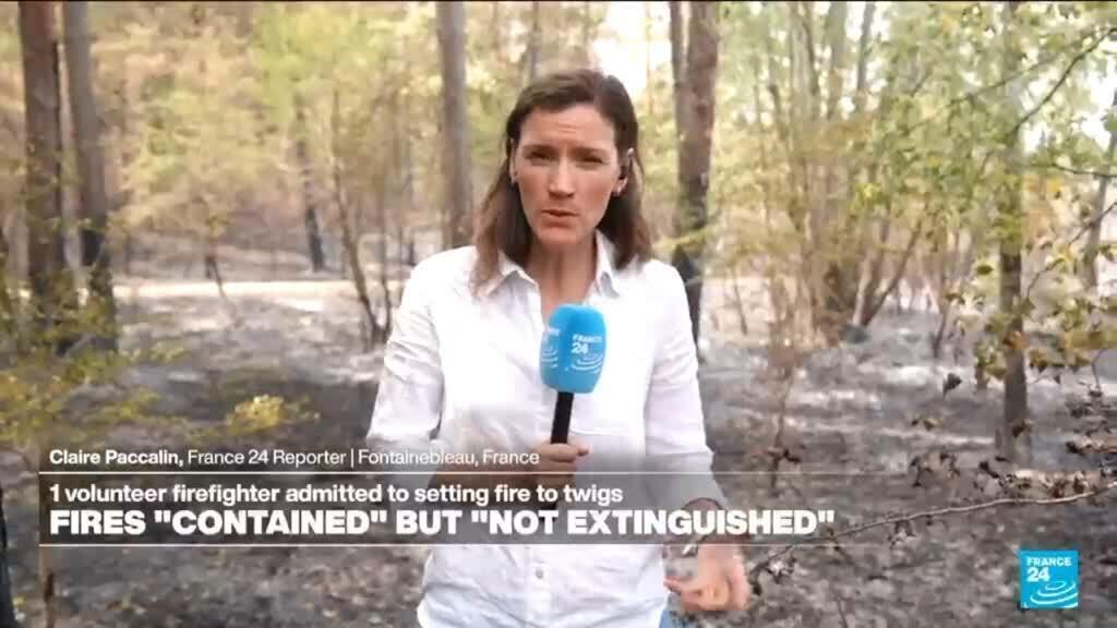 Video thumbnail for Shock and solidarity after wildfires ravage Fontainebleau