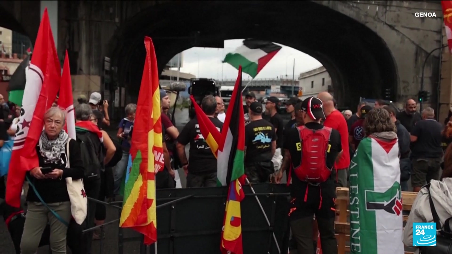 'Video thumbnail for Italy cautious on Palestinian recognition as protests grow'