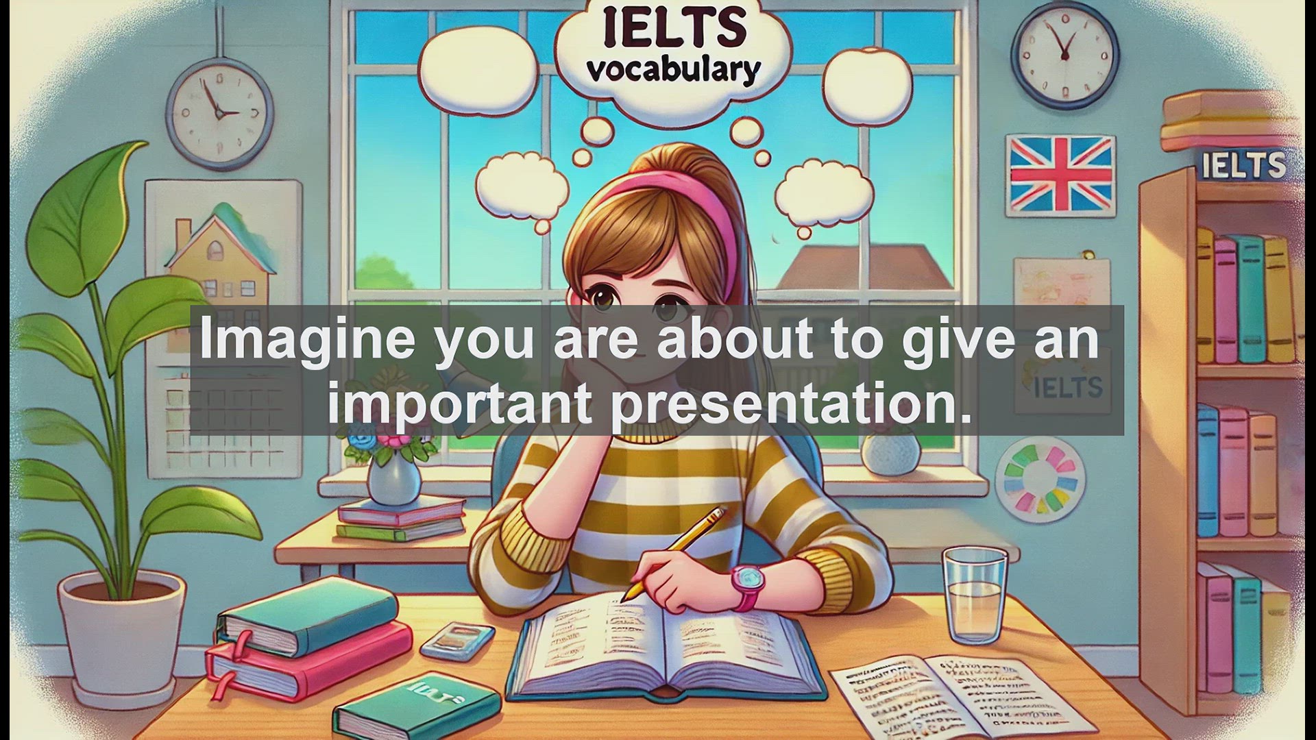 'Video thumbnail for 2500 Must Know IELTS 6.5 Vocabulary - Understanding 'Tense': Key Vocabulary for IELTS Success'