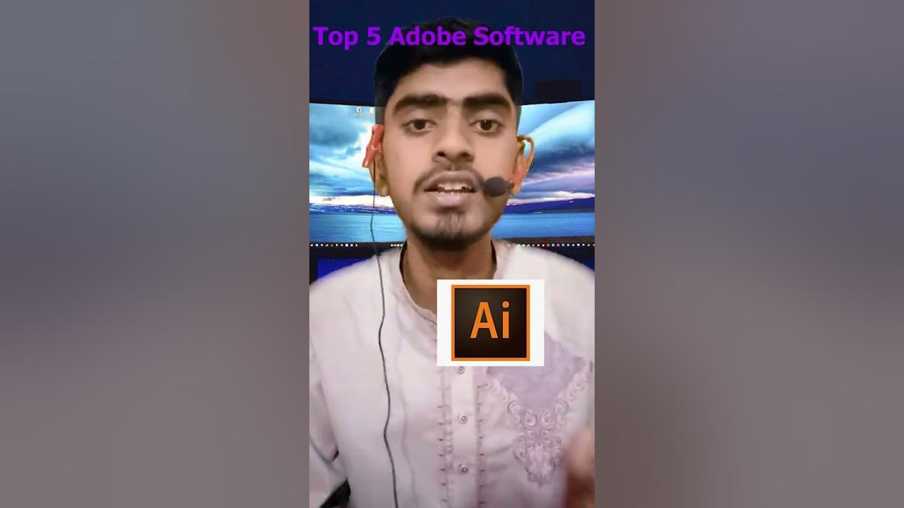 'Video thumbnail for top 5 adobe software for creators #short video.'