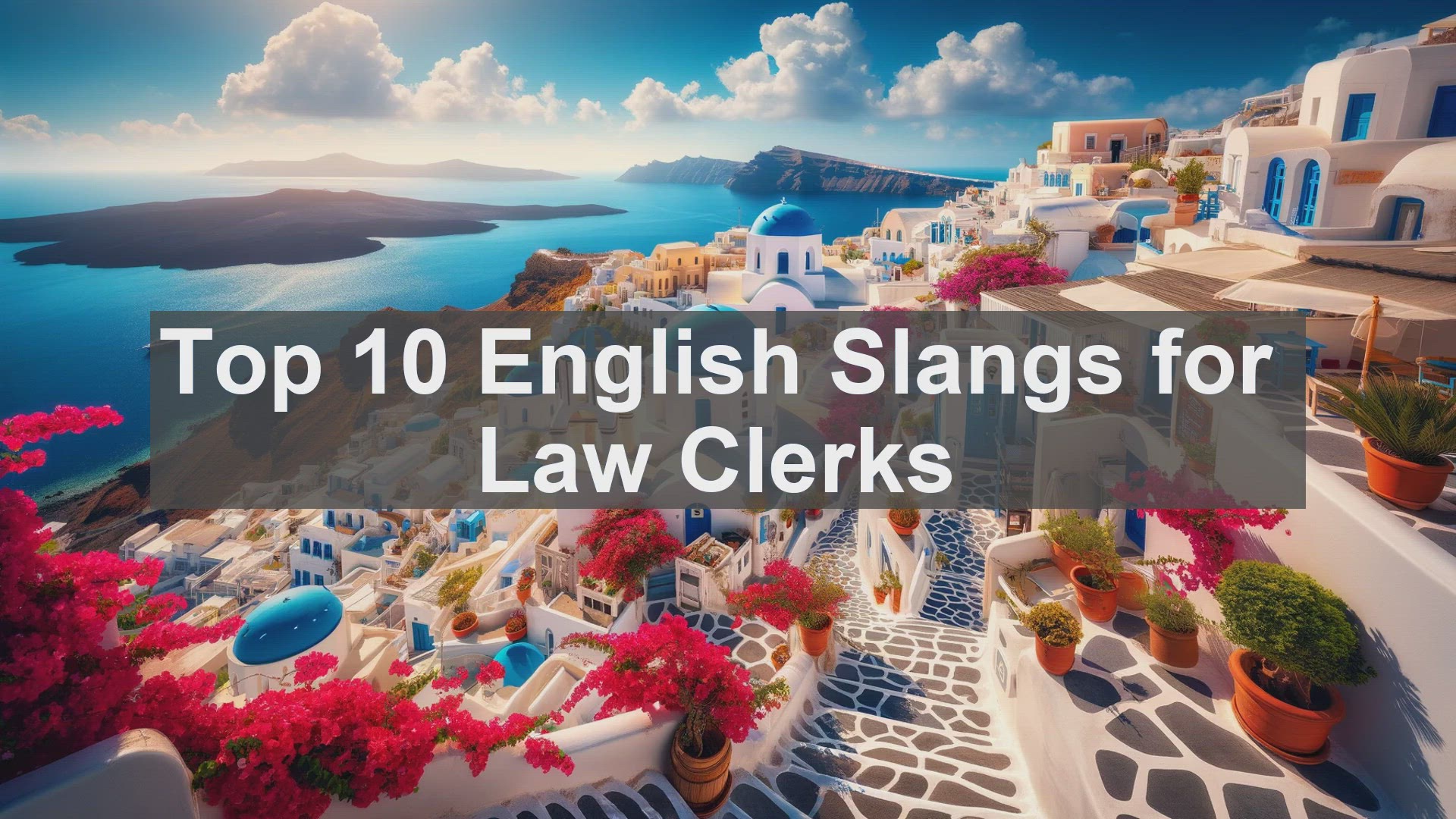 'Video thumbnail for Top 10 English Slangs for Law Clerks'