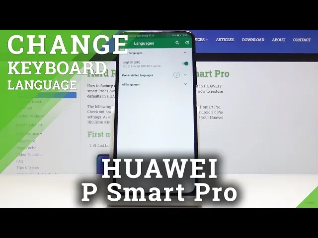 Video thumbnail for How to Change Keyboard Language in HUAWEI P Smart Pro – Keyboard Dictionary