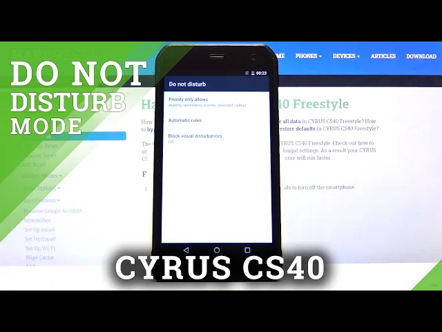 Video thumbnail for How to Activate DND Mode in CYRUS CS40 – Switch On DND Mode