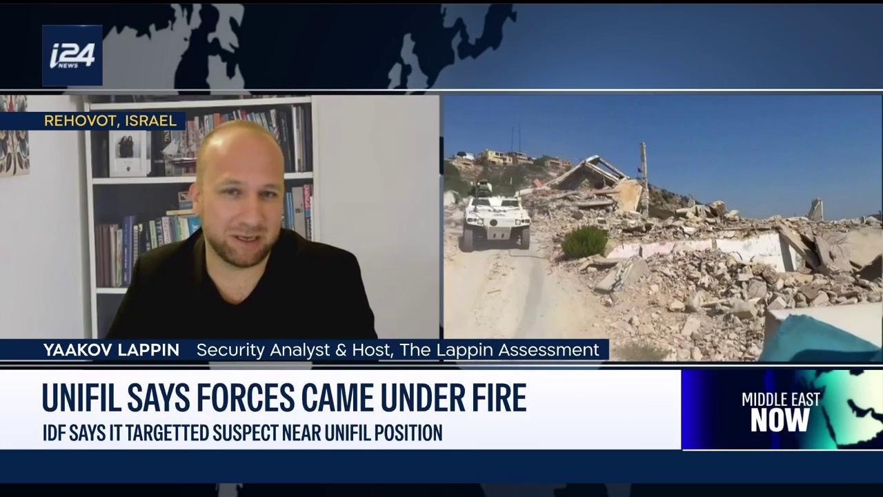 Video thumbnail for UNIFIL says its forces came under IDF fire in Lebanon