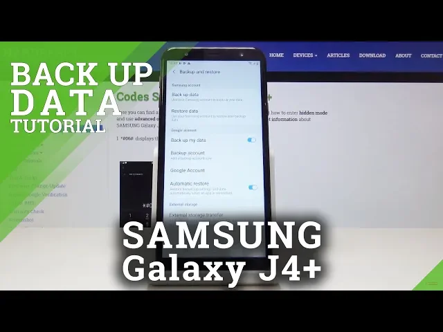 Video thumbnail for How to Enable Google Backup in SAMSUNG Galaxy J4+ - Add Backup Account