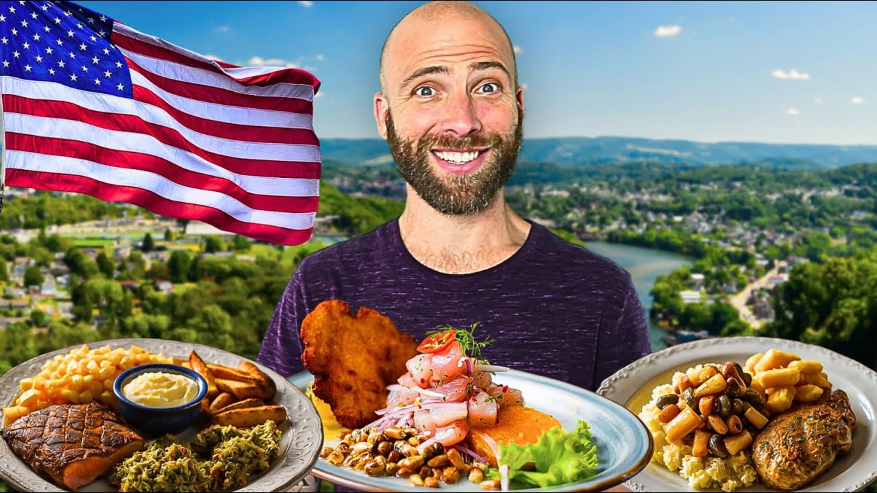 Video thumbnail for 100 Hours in Appalachia!! Virginian Caribbean Food and North Carolina BBQ!!