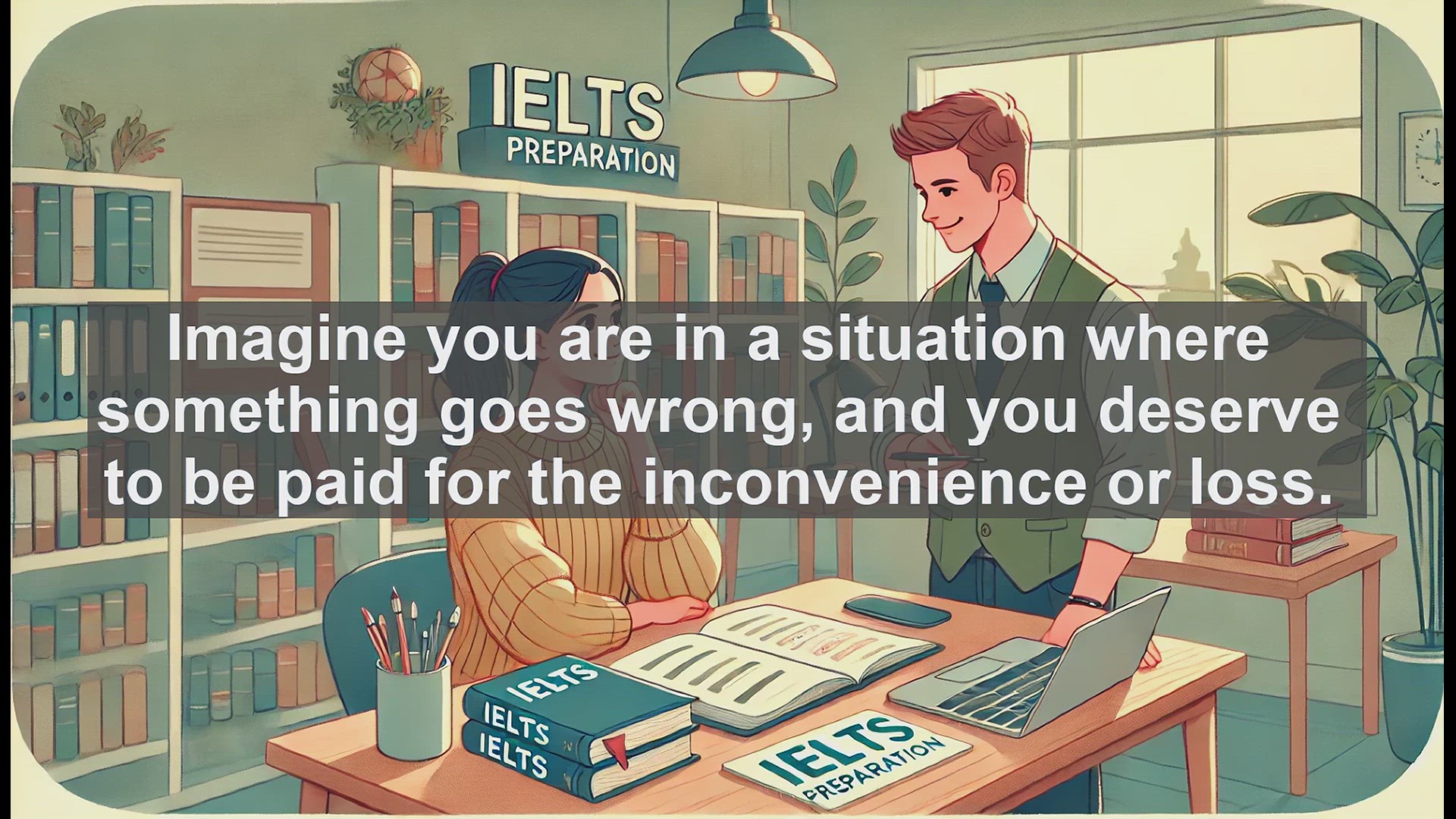 'Video thumbnail for 2500 Must Know IELTS 6.5 Vocabulary - Understanding 'Compensation': Boost Your IELTS Vocabulary'