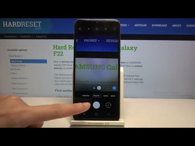 Video thumbnail for How to Turn On/Off Camera Gridlines on SAMSUNG Galaxy F22 - Orientation Lines