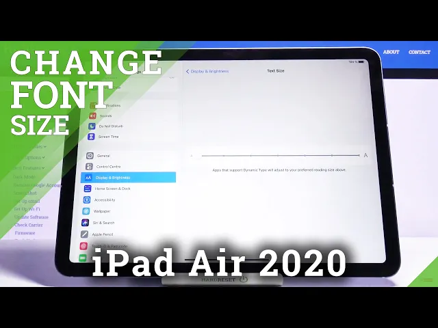 Video thumbnail for How to Change Font Size on iPad Air 2020 – Text Size Settings