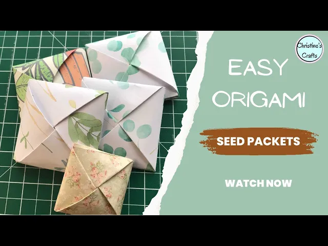 'Video thumbnail for How to Make Quick and Easy Origami Seed Packets'