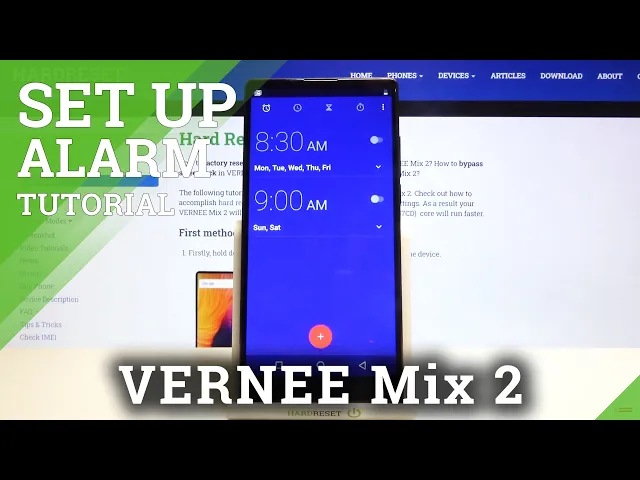 Video thumbnail for How to Customize an Alarm Clock in Vernee Mix 2 – Add Alarm Clock