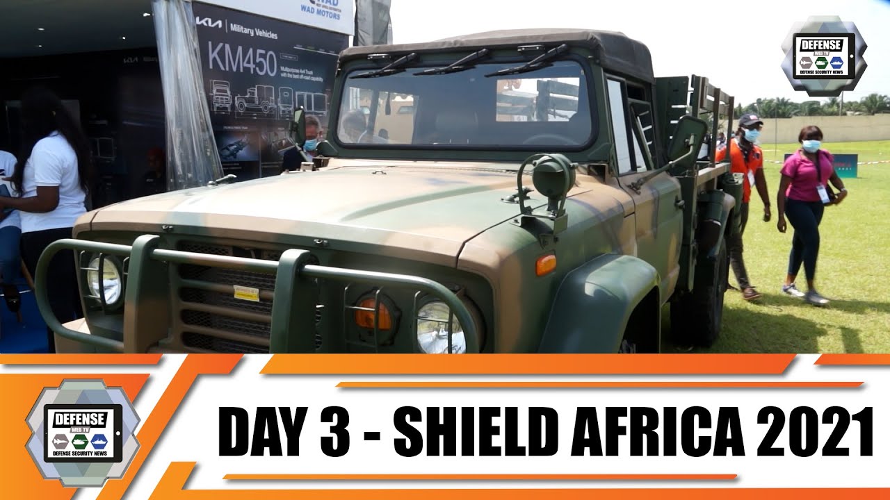 'Video thumbnail for ShieldAfrica 2021  News Show Daily Day 3 Security and Defense Exhibition in  Abidjan Côte d'Ivoire'