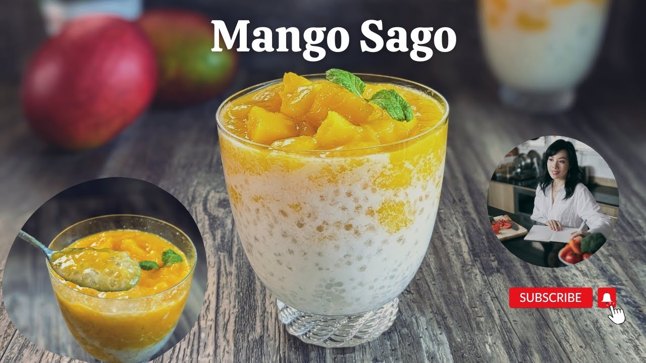 Video thumbnail for Mango Sago In Coconut Milk |The Ultimate Summer Dessert