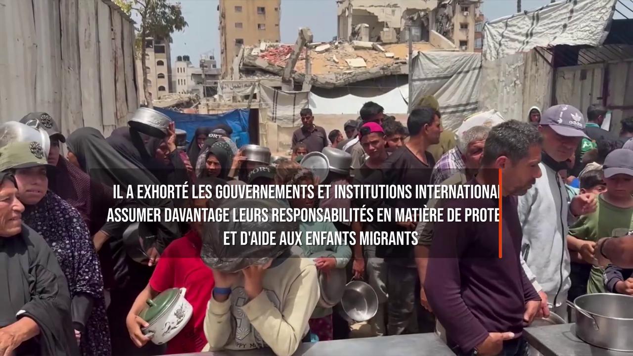 Video thumbnail for Le pape Léon appelle à une meilleure protection des enfants migrants et réfugiés.