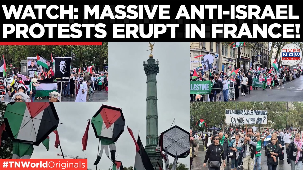 Video thumbnail for FRANCE PROTEST: Paris Protesters Mark 'Prisoner Numbers' For Palestinian Detainees Amid Gaza War!