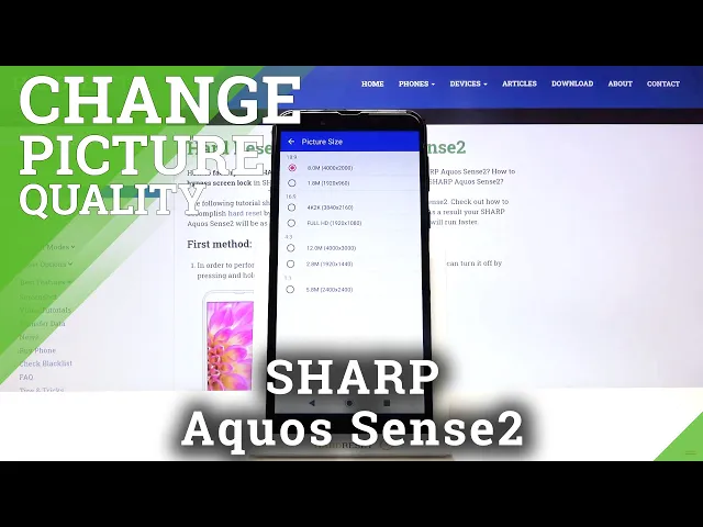 Video thumbnail for How to Change Image Quality on SHARP Aquos Sense2 – Adjust Photo Resolution