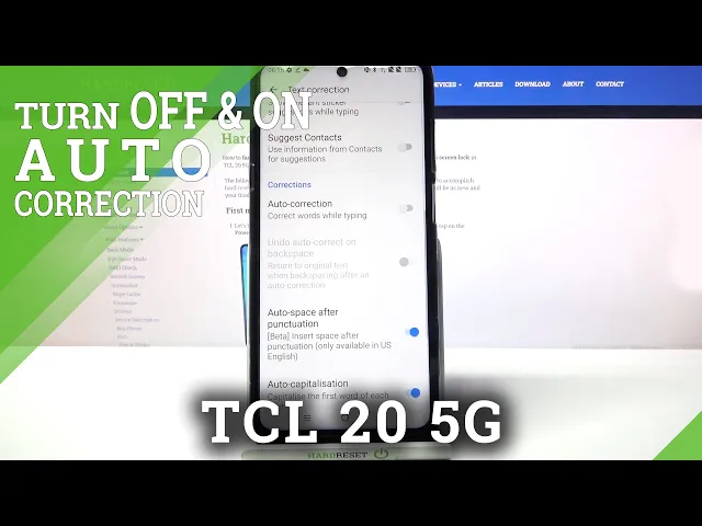 Video thumbnail for How to Enter Text Correction Options in TCL 20 5G – Run Text Correction Options