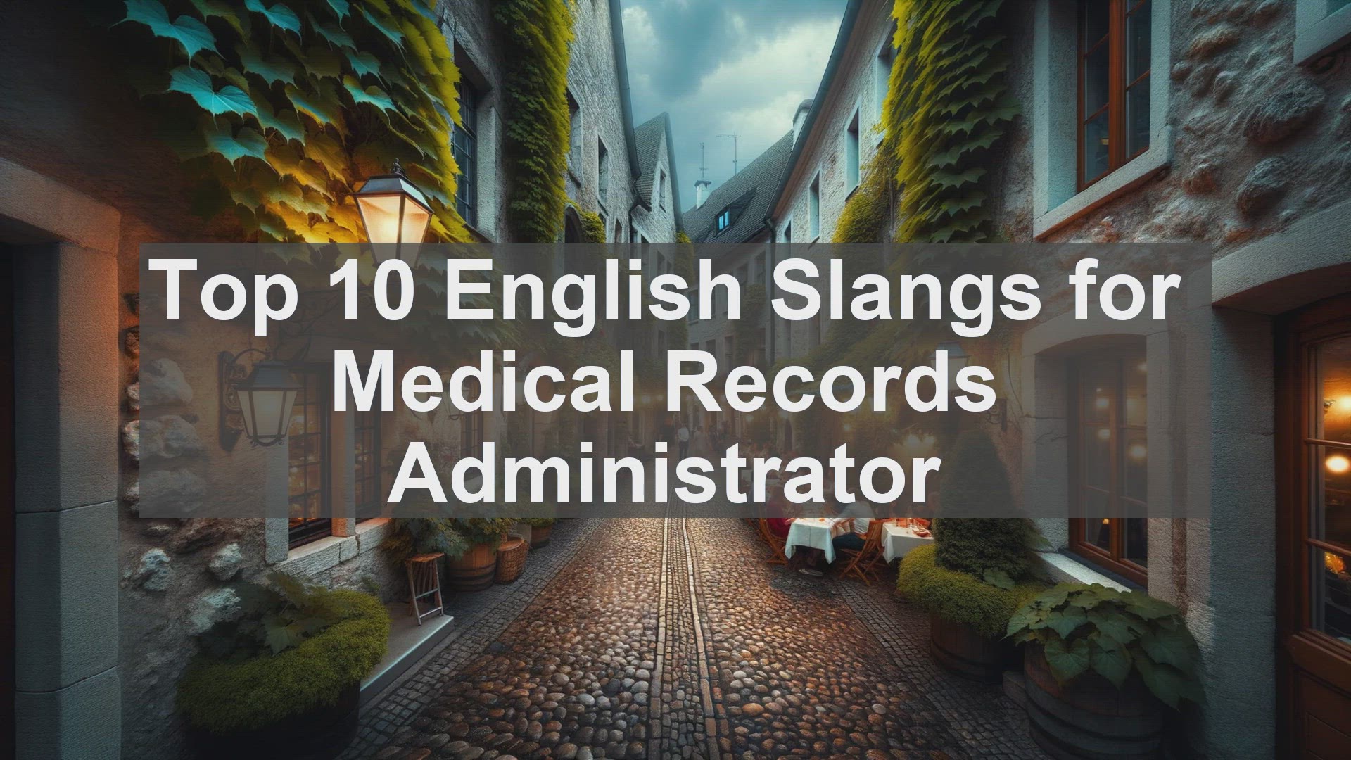 'Video thumbnail for Top 10 English Slangs for Medical Records Administrator'