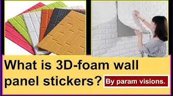 'Video thumbnail for What are 3D foam wall panel stickers?'